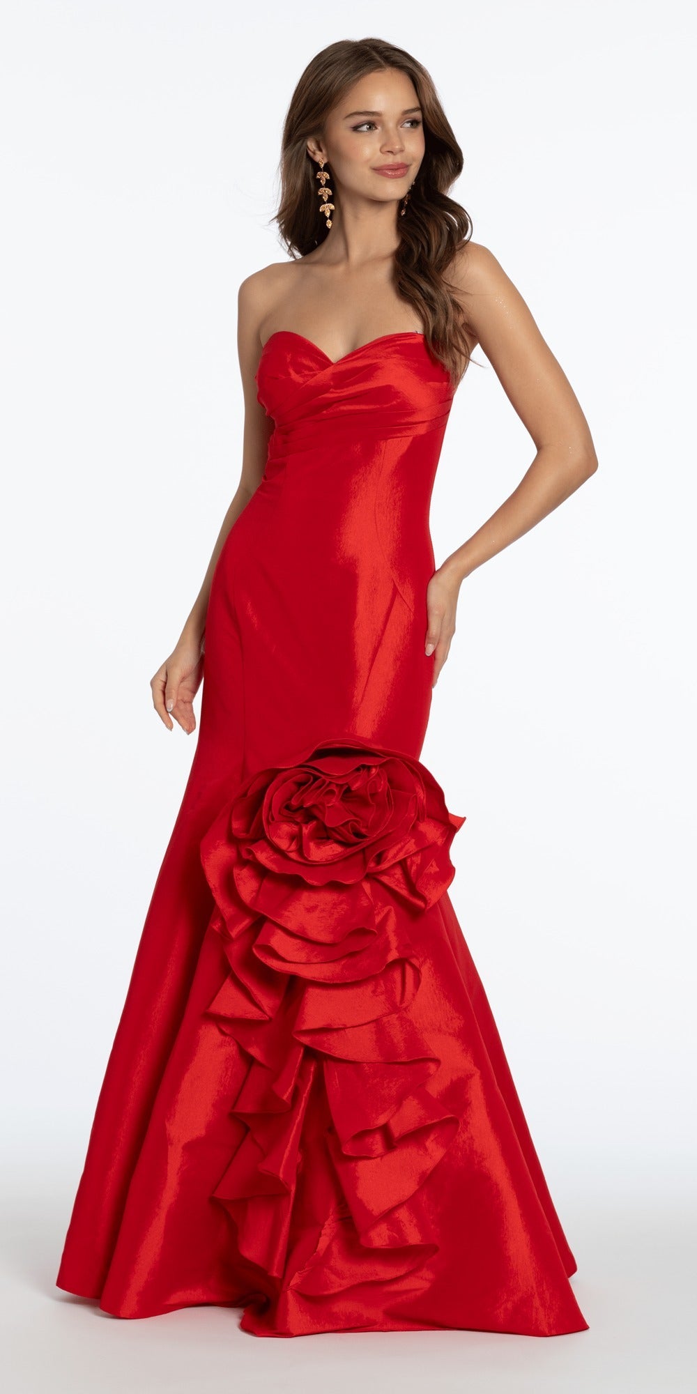 Strappy Back Sweetheart Embellished Corset Column Dress