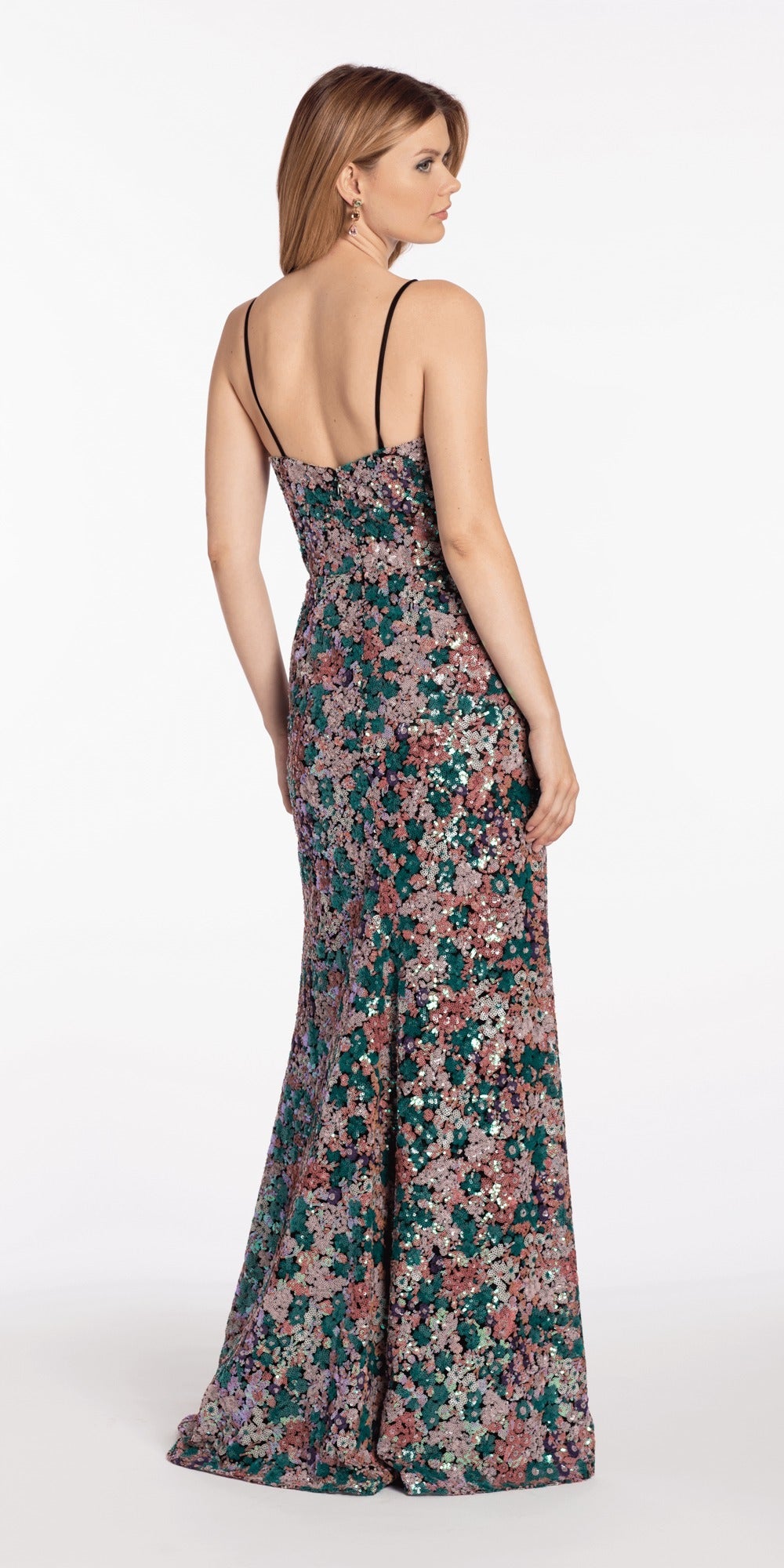 Pleated Mesh Sweetheart Corset Fit and Flare Dress