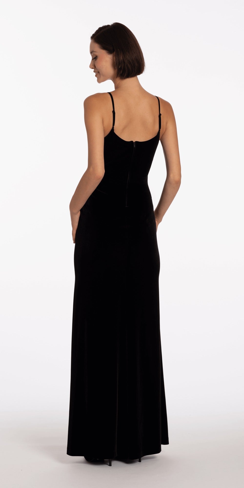 Jewel Neck Embellished Short Sleeve Mesh Trumpet Dress