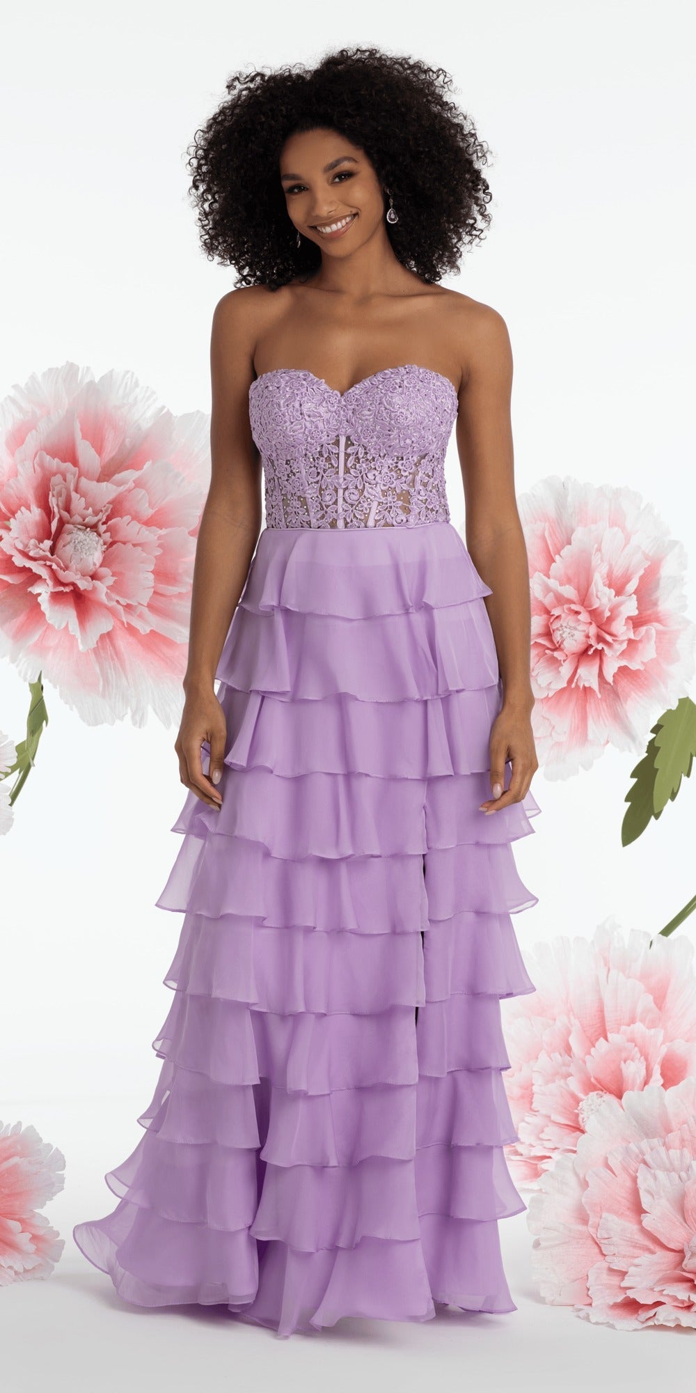 Foil Pleated Peek-a-Boo Halter Dress