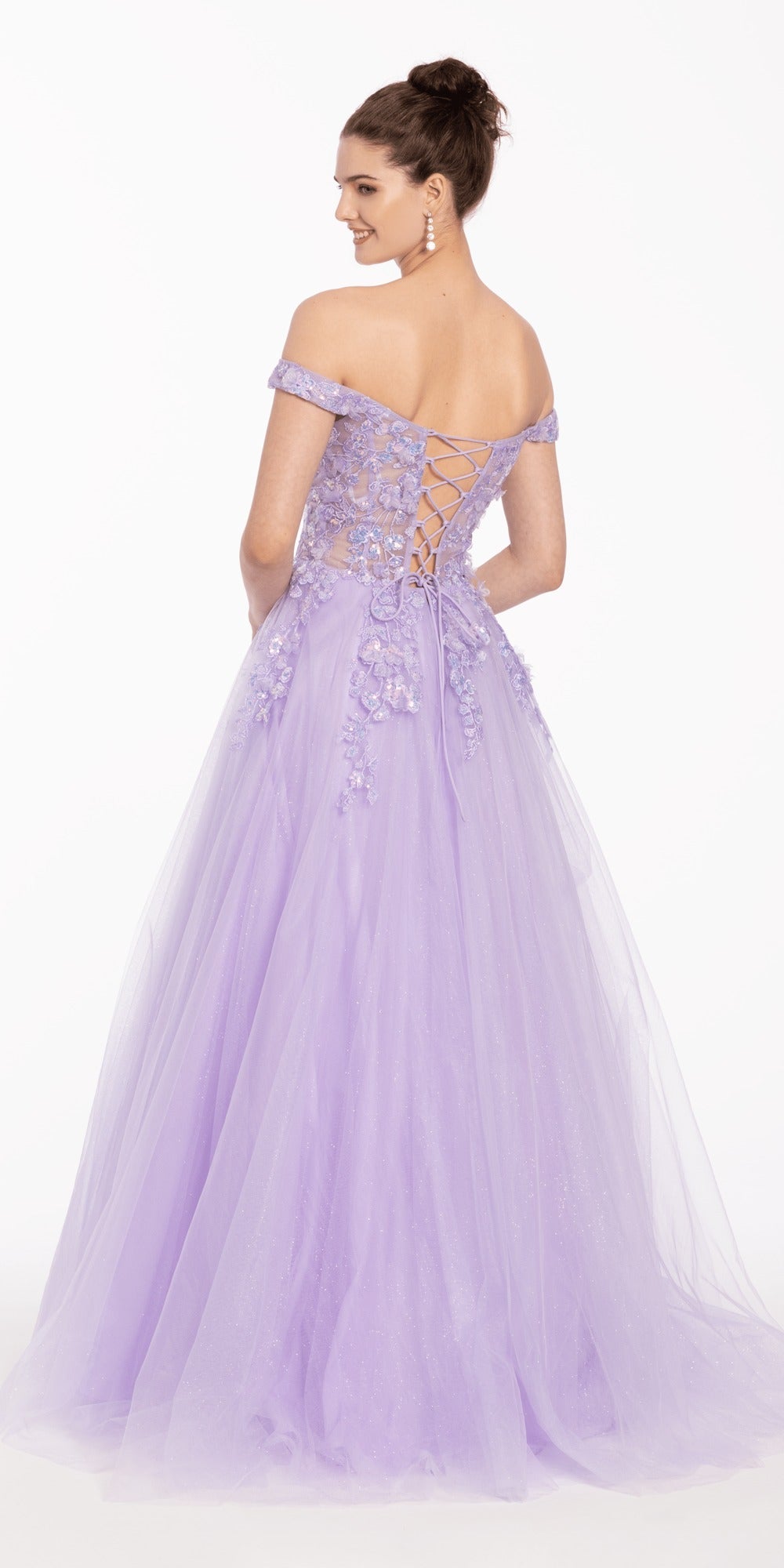 Strappy Back Glitter Mesh Sweetheart Mermaid Dress