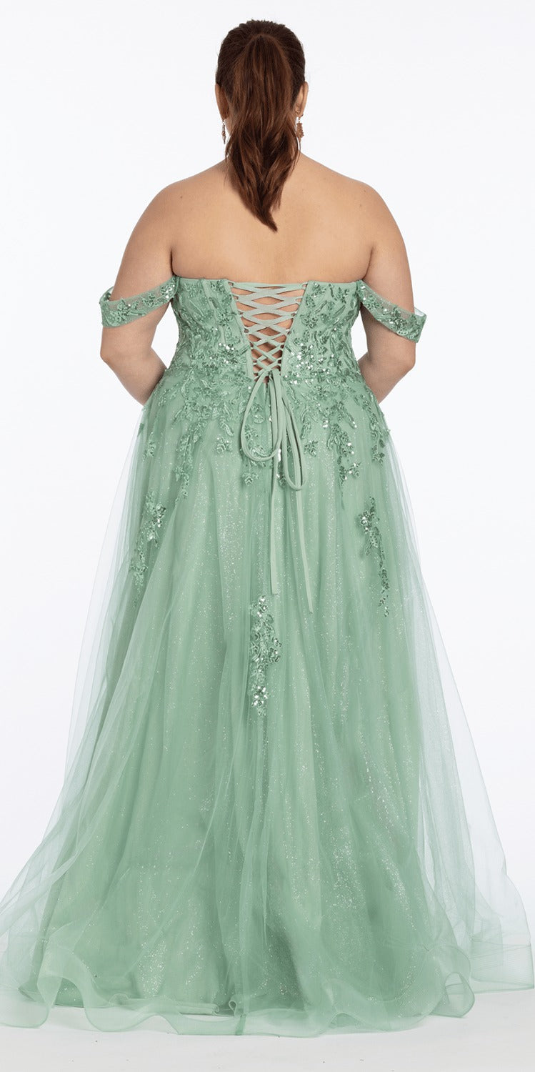 Sweetheart Mesh Pleated Column Dress with Ruffles