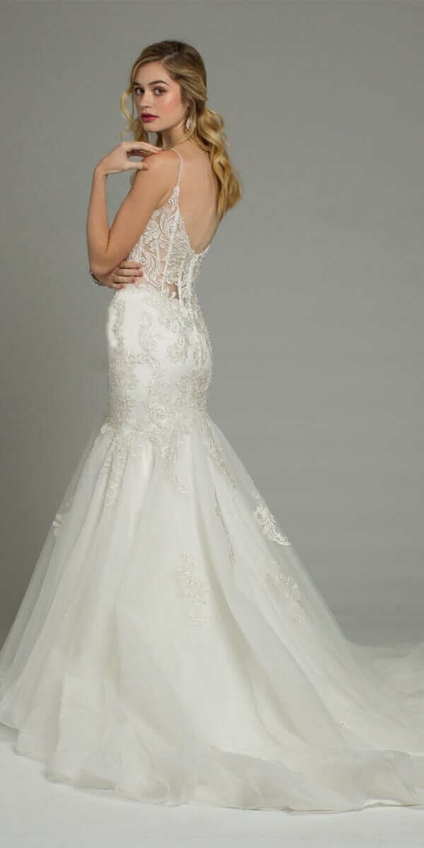 Beaded Embroidered Sweetheart Mermaid Dress