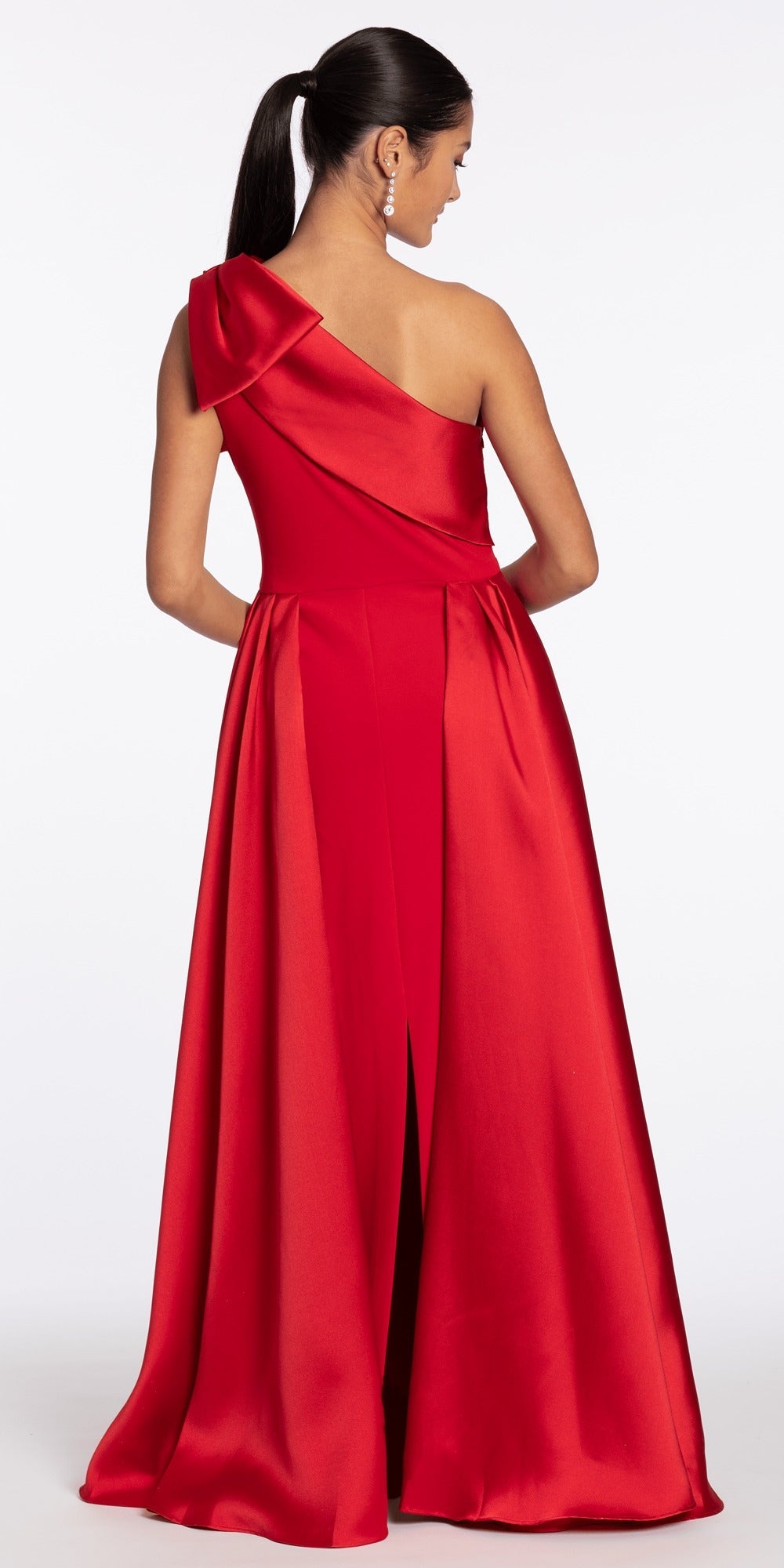 Glitter Stretch Sweetheart Corset Column Dress with Rhinestones