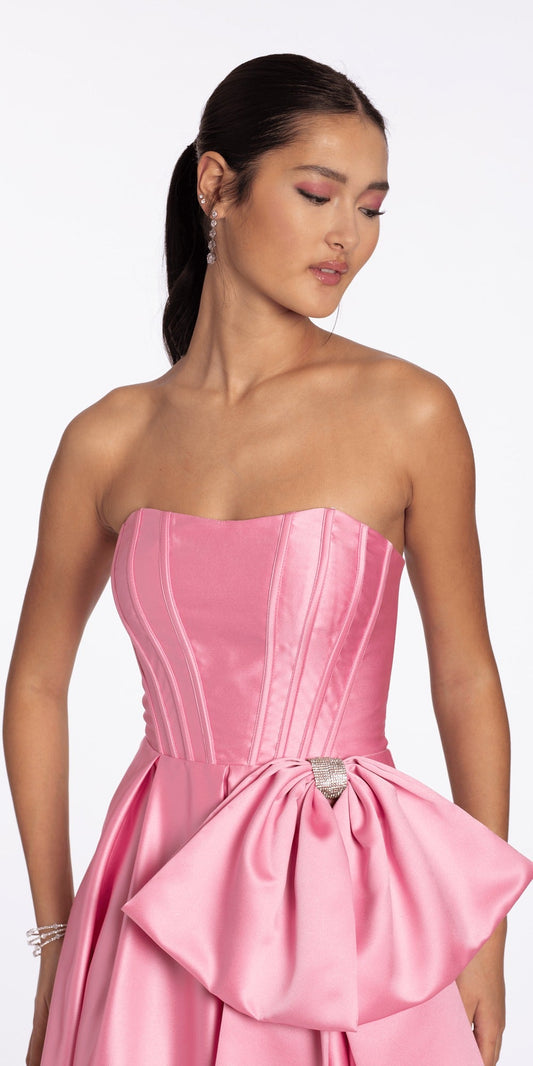 Strappy Back Embroidered Tiered Mermaid Dress