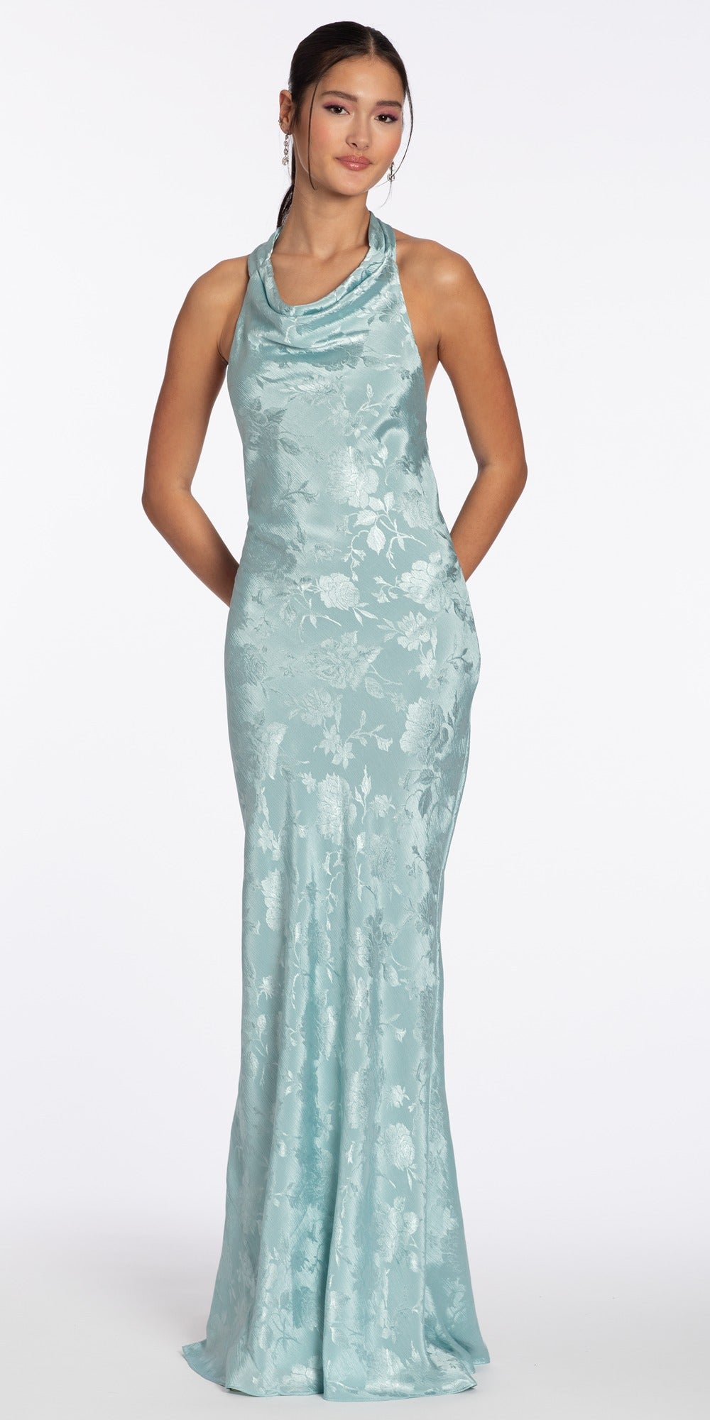 Tulle Lace Up Back Ballgown with 3D Appliques