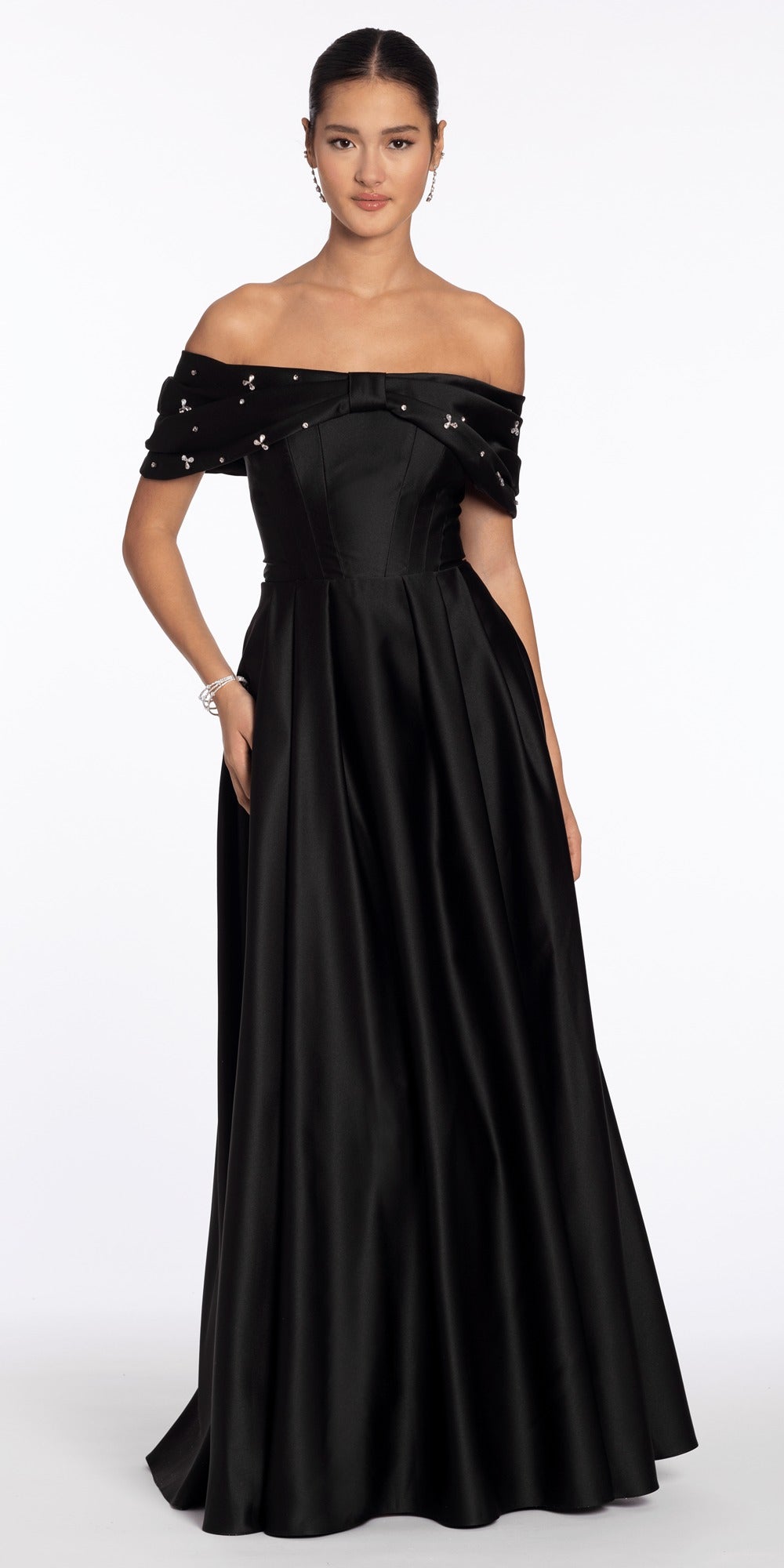 Stretch Jersey Heatset Lace Up Back Dress