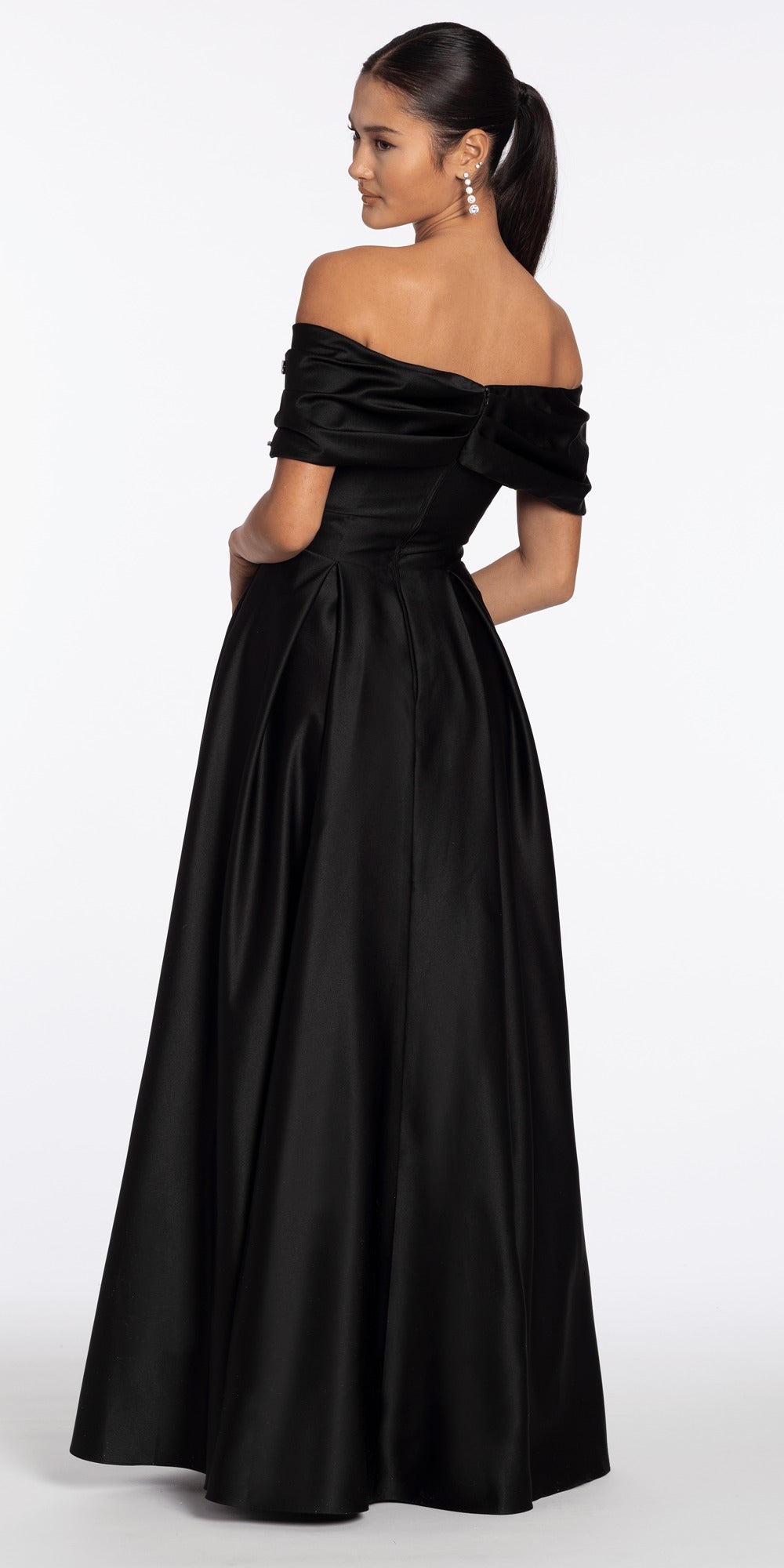 Two Tier Sequin Tie Back Keyhole Fit and Flare Dress