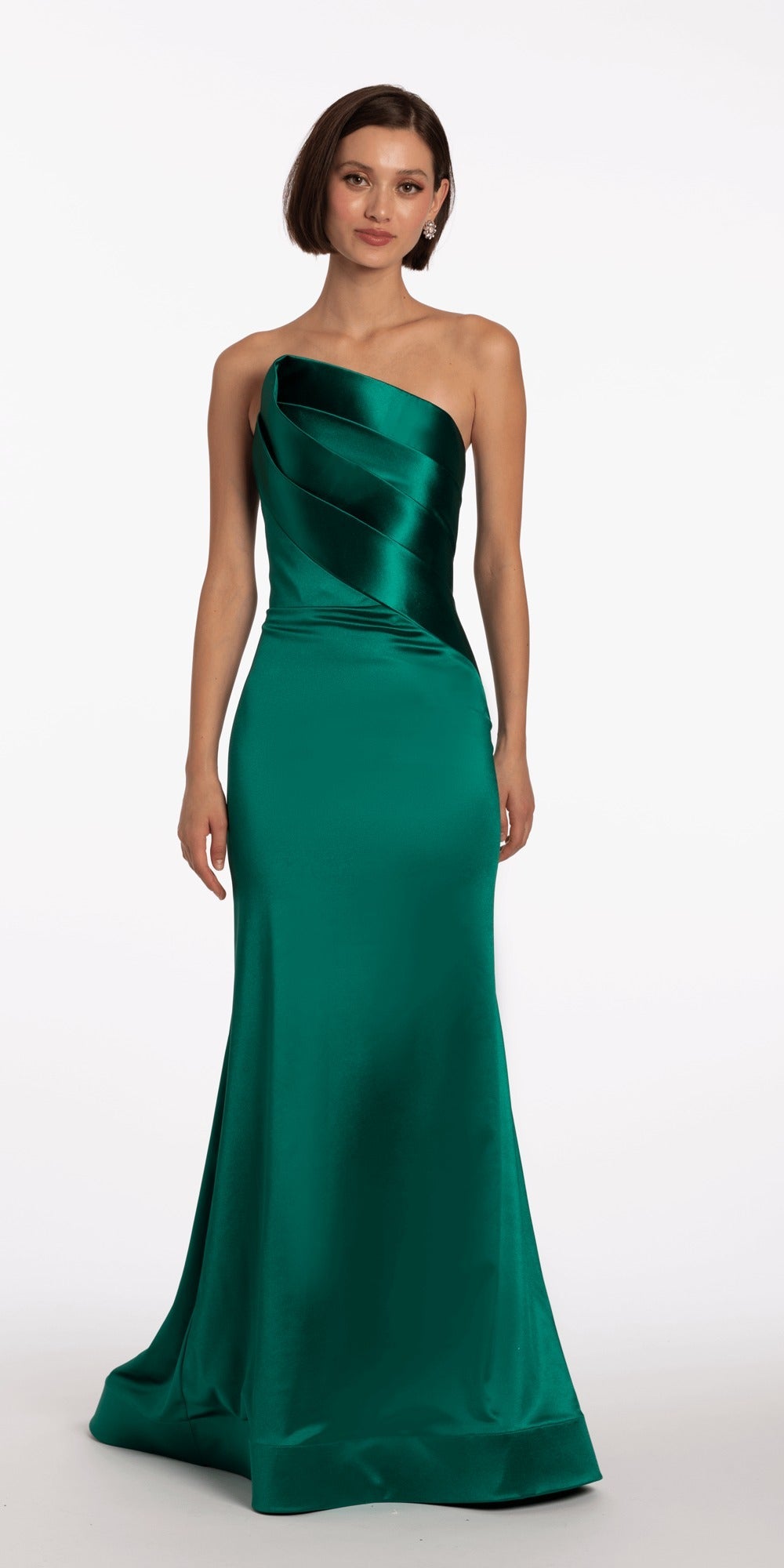 Beaded Mesh Corset Lace Up Back Fit and Flare Dress