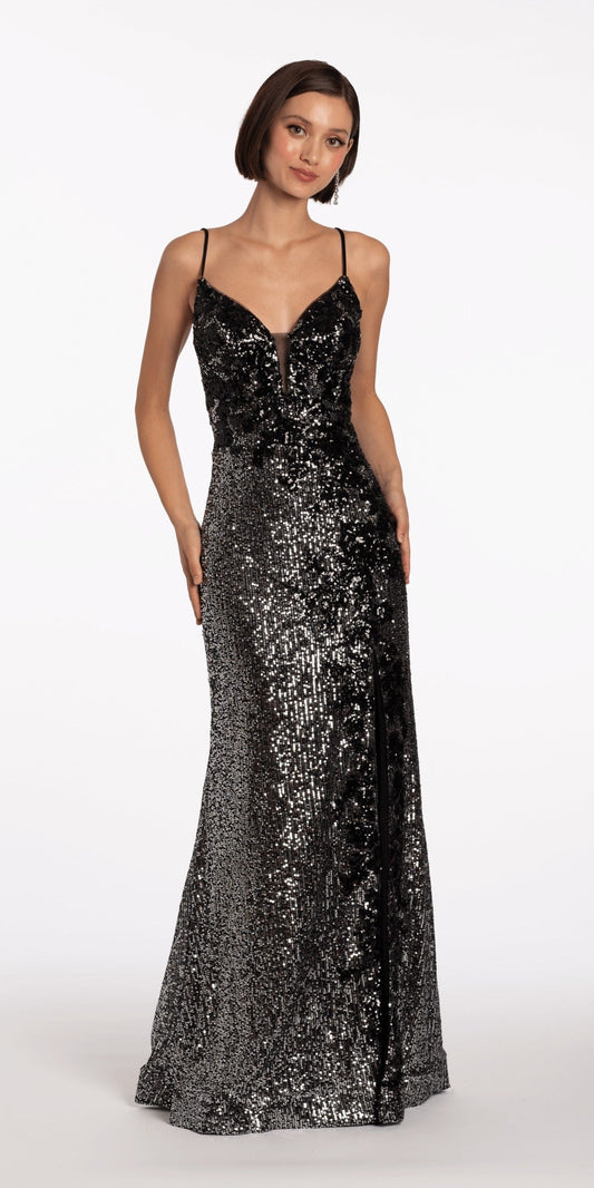 Sweetheart Glitter Mesh Corset High Low Dress