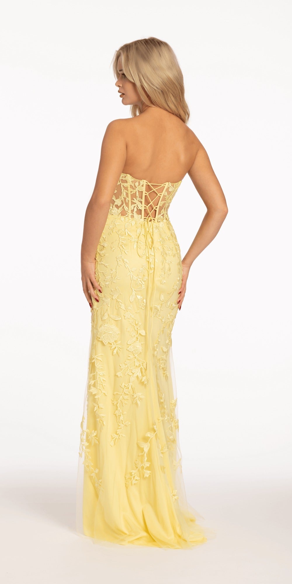 Chiffon Pleated Print Lace Up Back A Line Dress