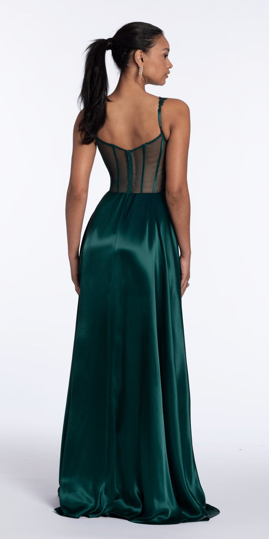 Glitter Knit Strapless Triple Bow Peek-a-Boo Column Dress