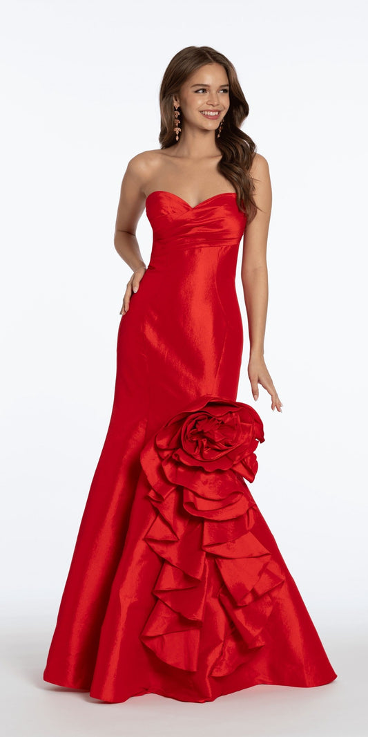 Strappy Back Sweetheart Embellished Corset Column Dress