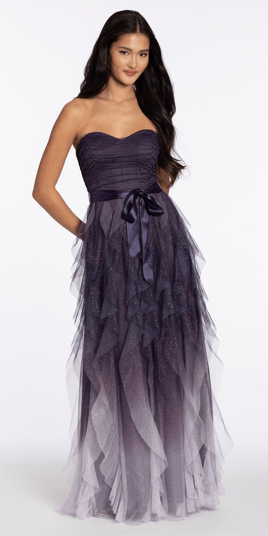 V Neck Sequin Glitter Mesh Trumpet Dress