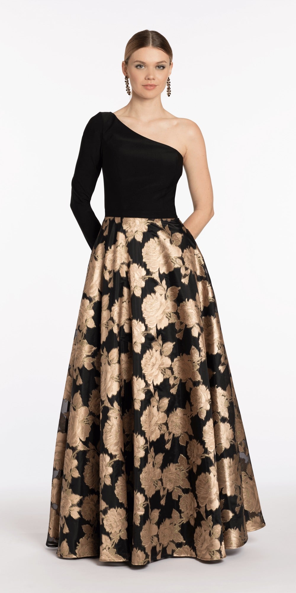 Strapless Beaded Embroidered Tulle Ballgown