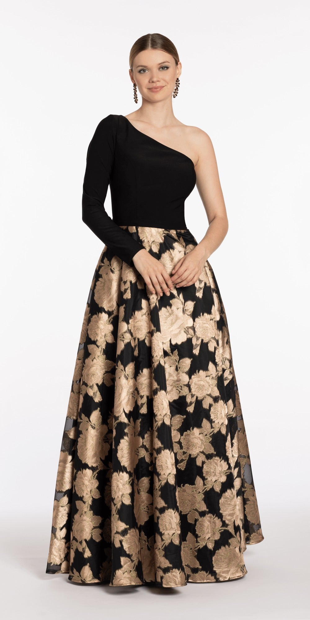 Strapless Beaded Embroidered Tulle Ballgown