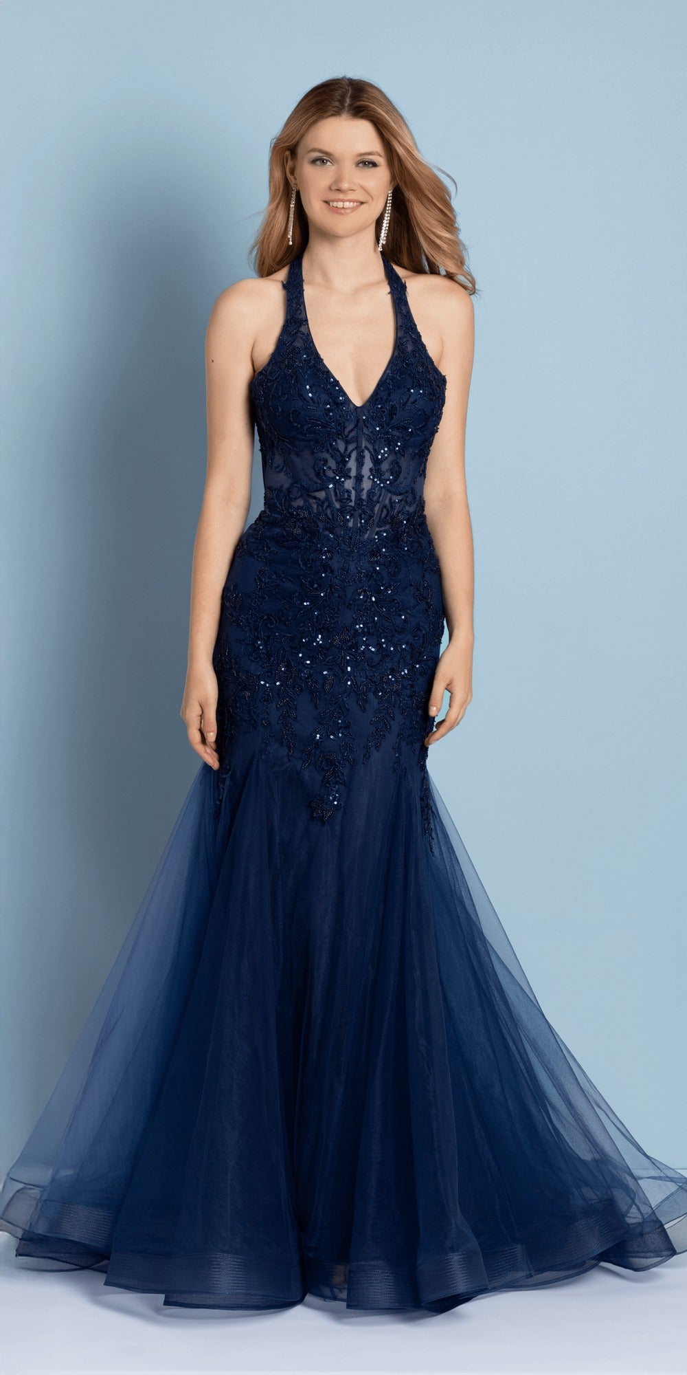 Sweetheart Two Tone Shimmer Ruffle Bodycon Dress