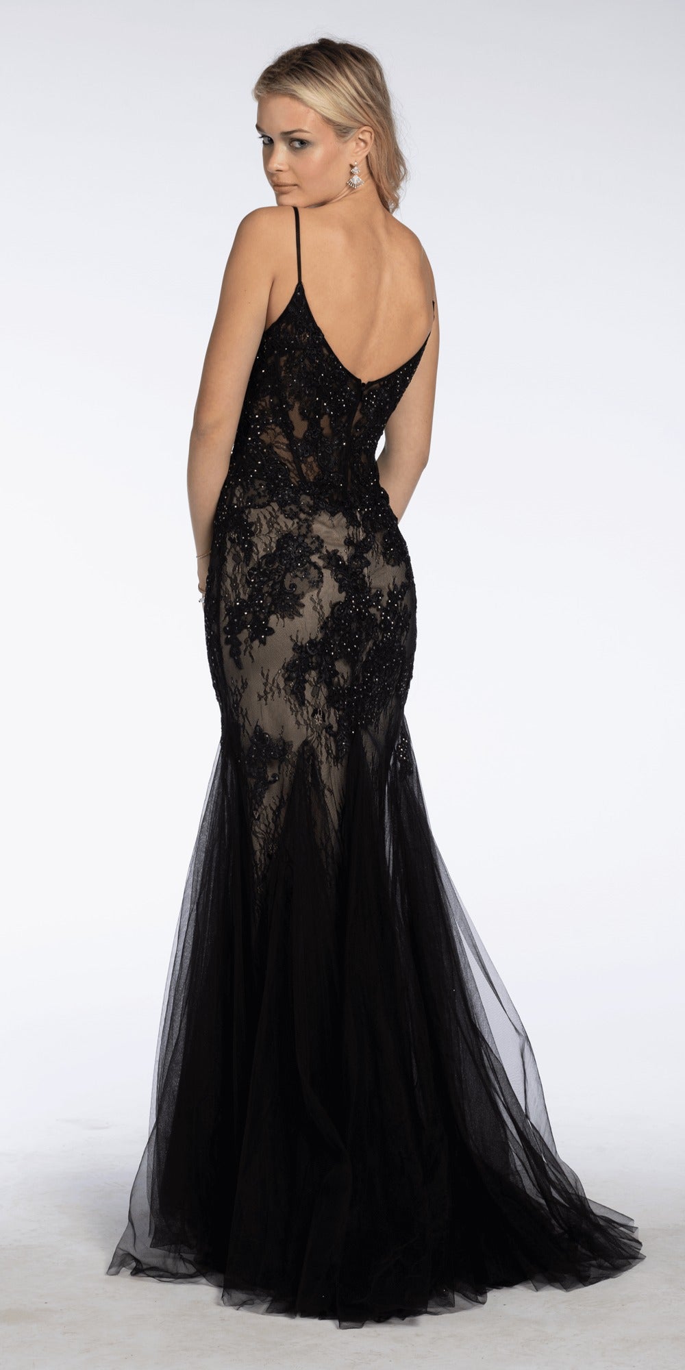 Stretch Sequin and Crystal Sweetheart Corset Column Dress