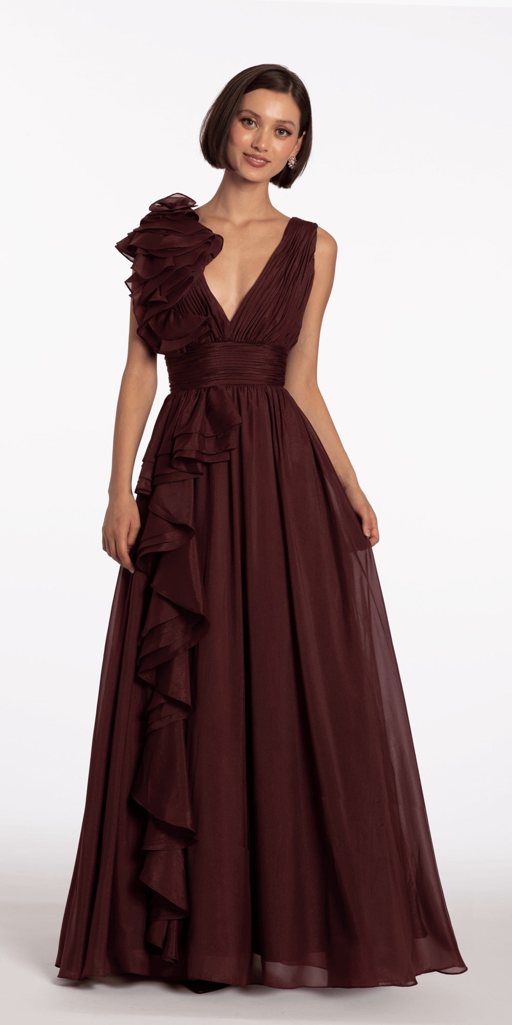 Floral Embroidered Sweetheart Lace Up Back Mermaid Dress