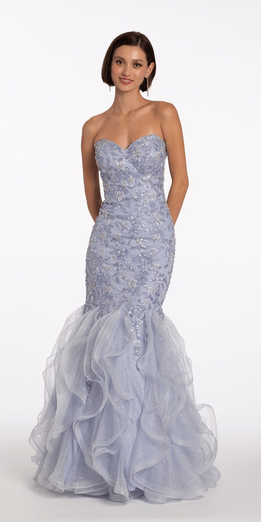 Sequin Sweetheart Satin Lace Up Back Bodycon Dress