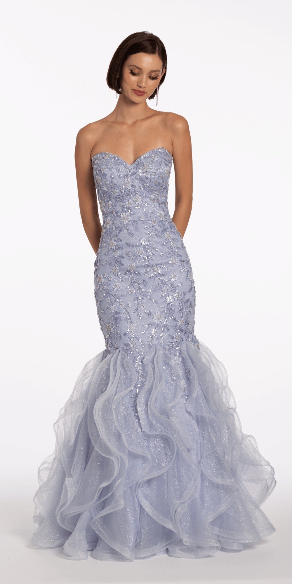 Sweetheart Glitter Illusion Corset Skater Dress