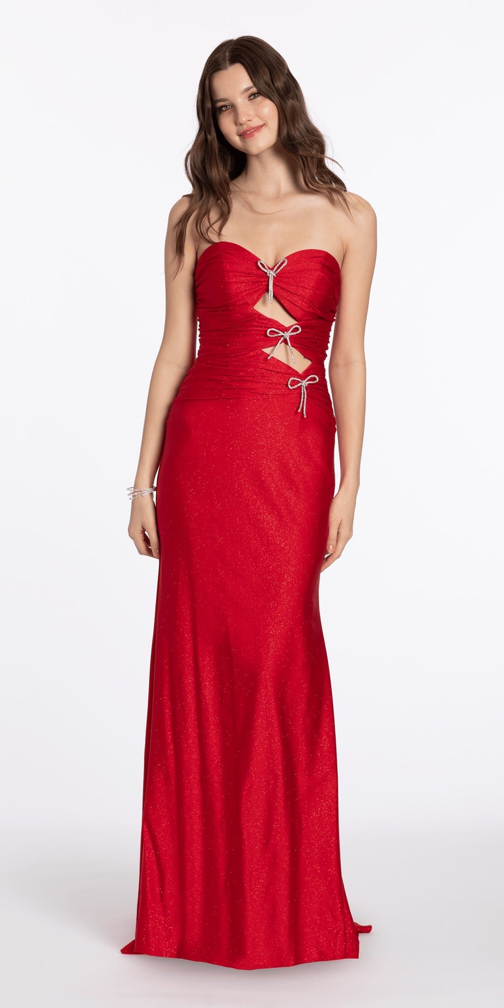 Two Tone Sweetheart Beaded Lace Mermaid Dress with Godets