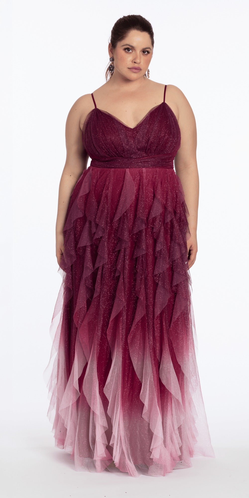 Strapless Satin Corset Trumpet Dress with Exaggerated Side Slit
