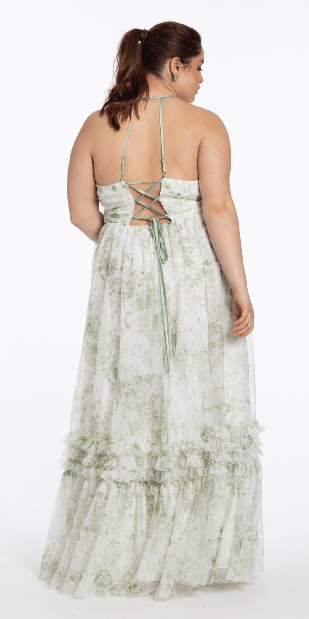 Beaded Satin Sweetheart Corset A Line Dress with Pockets