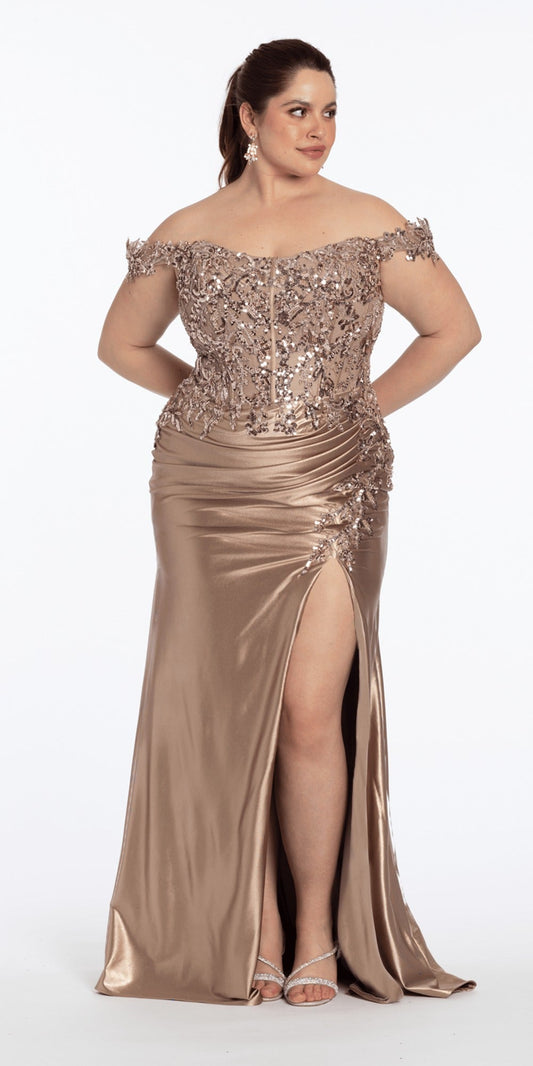 Strappy Back Mesh Tiered Corset Fit and Flare Dress