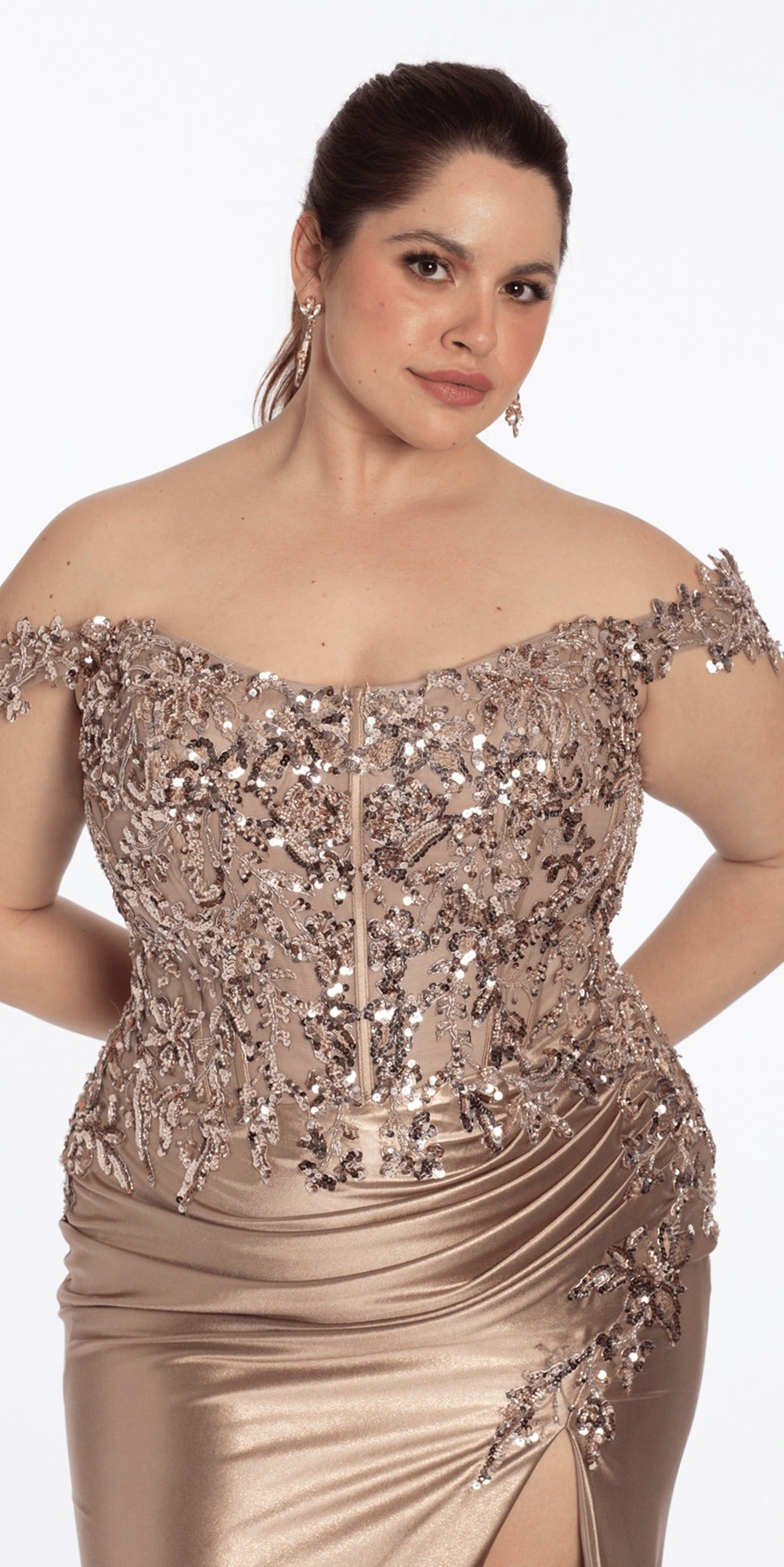Strappy Back Mesh Tiered Corset Fit and Flare Dress