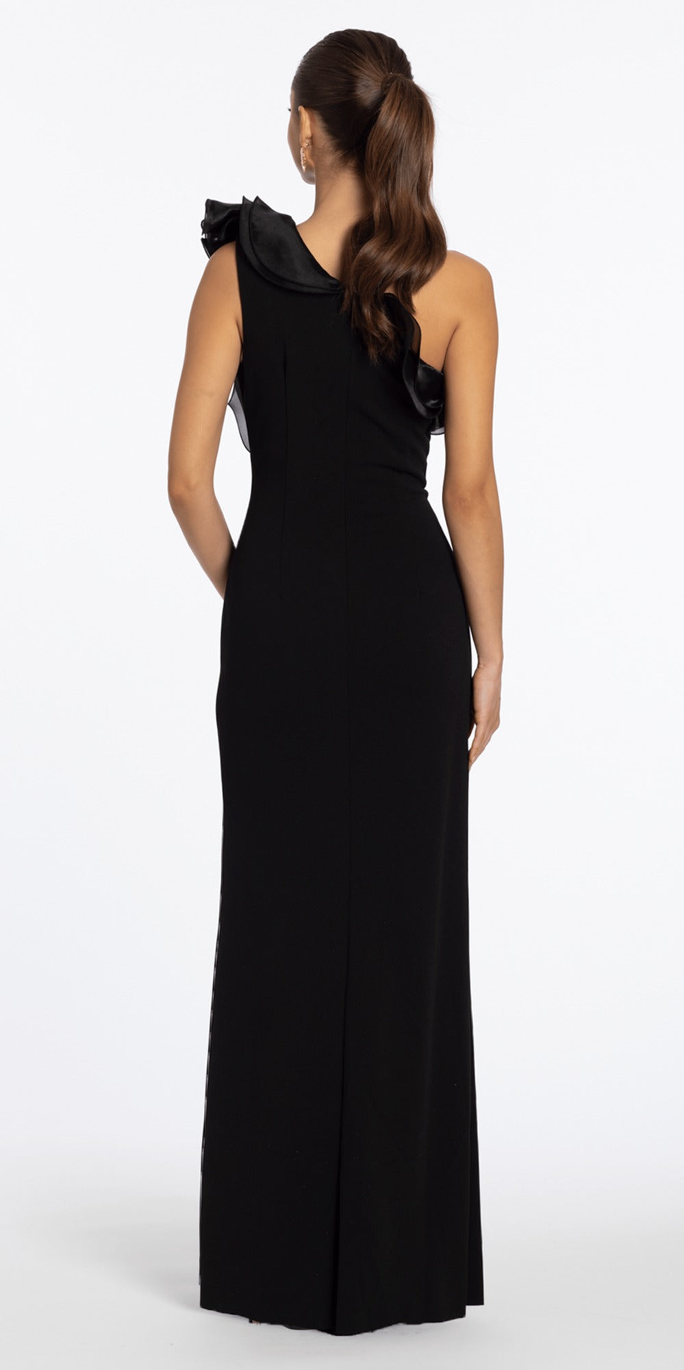 Floral Lace Skater Dress with Pleated Scoop Neck