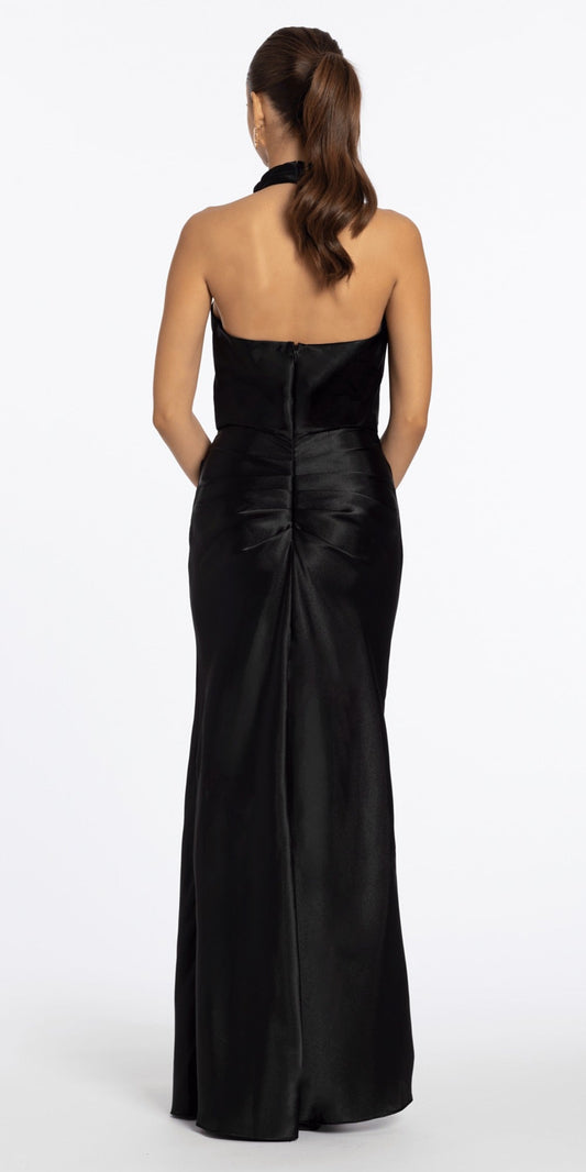 Sweetheart Woven Lace Up Back Fit and Flare Dress