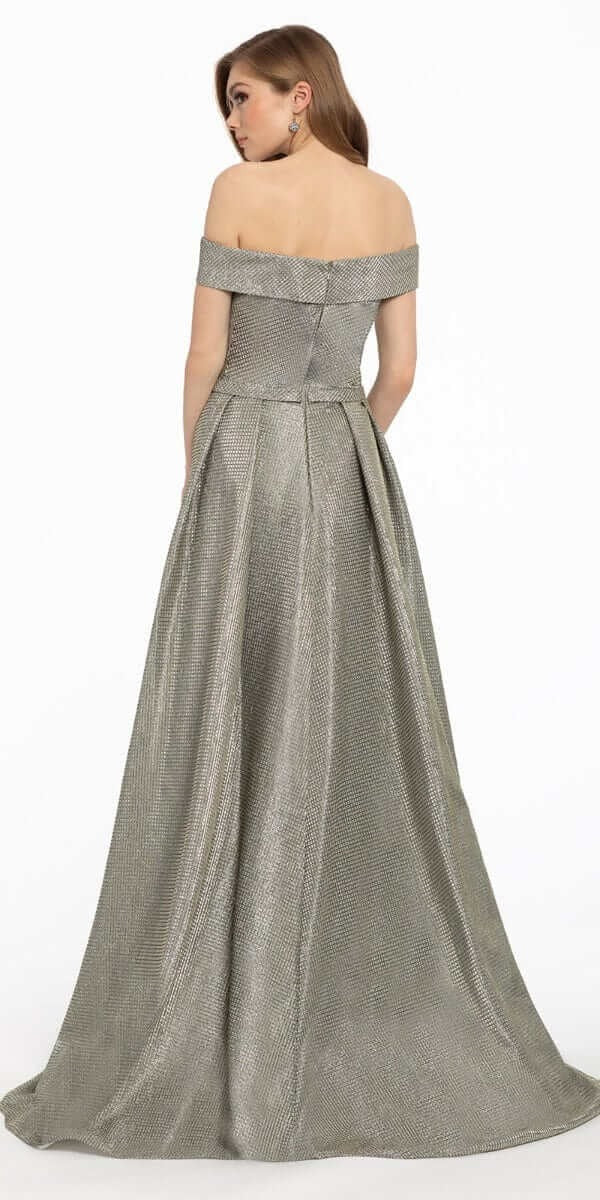 Stretch Satin Sweetheart Corset Column Dress with Rhinestone Detail