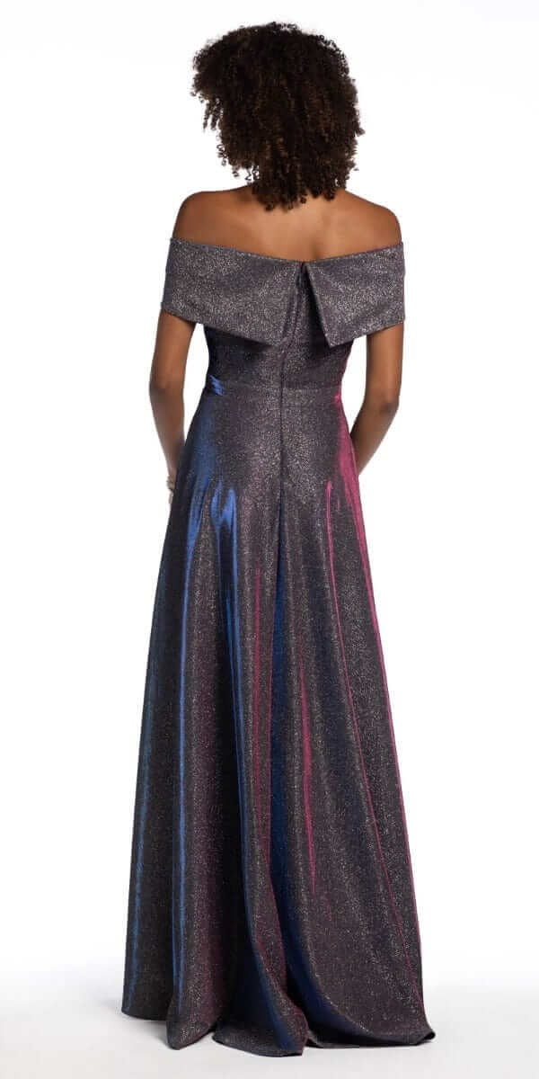 Strapless Mesh Corset Fit and Flare Dress with Twist Bodice