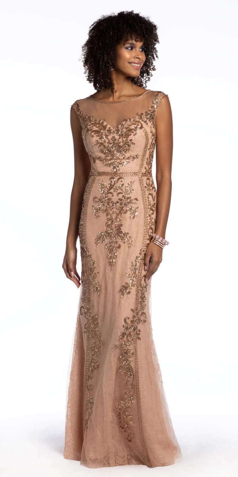 Rose Print Satin Tiered Tie Back Skater Dress
