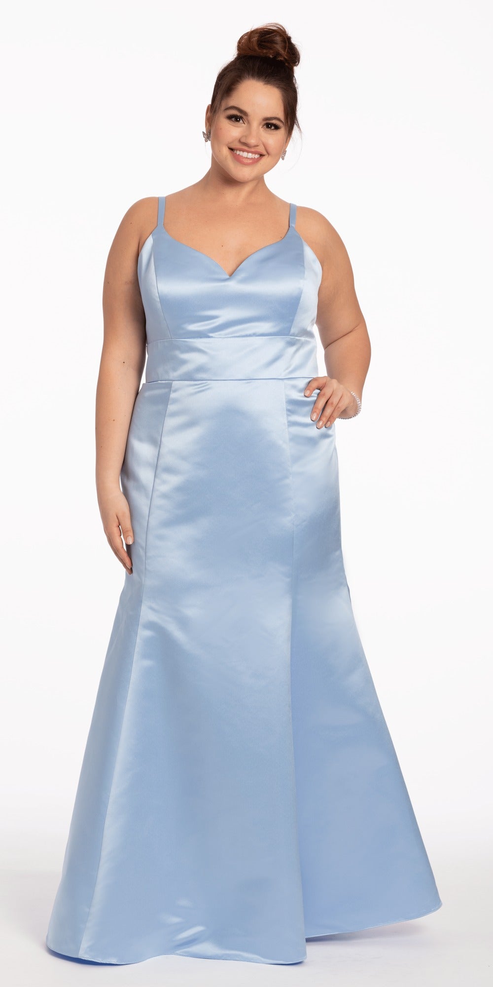 Sweetheart Sequin Tiered Corset Mermaid Dress with Side Slit