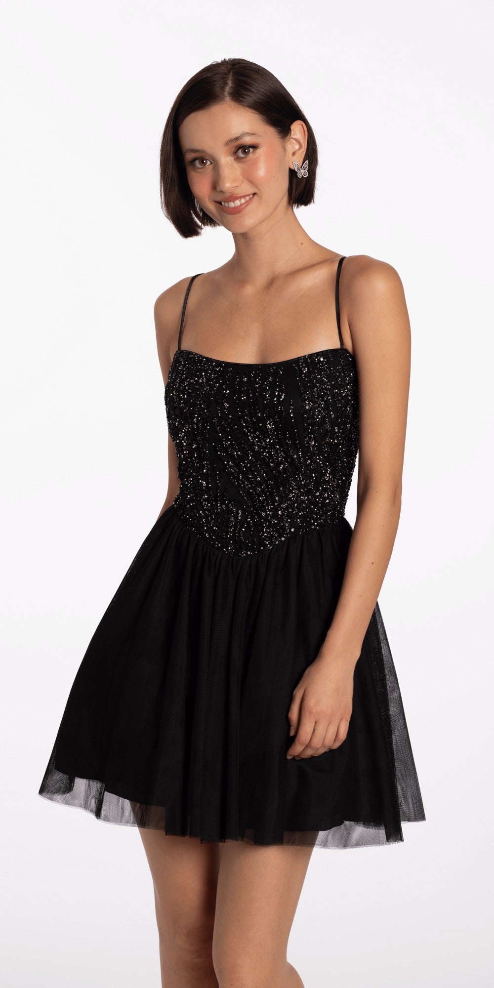 Tie Neck Halter Dress - Petite