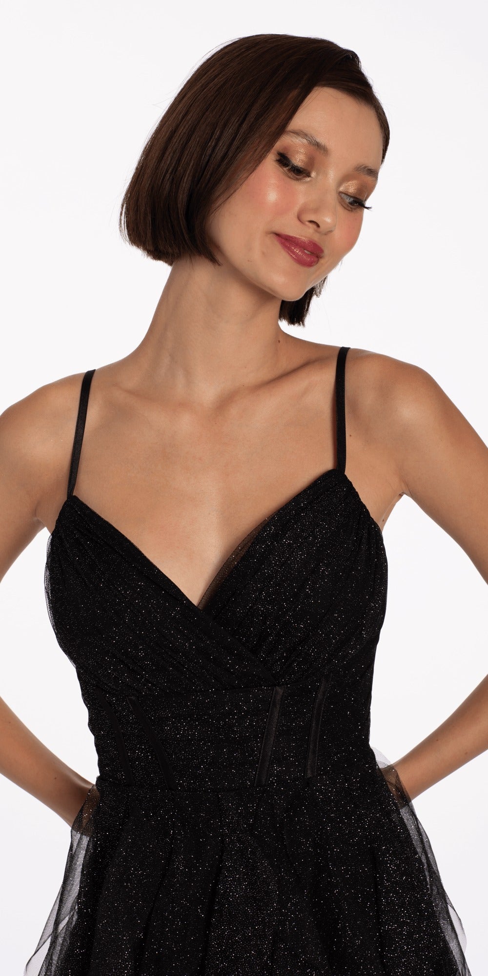 Tie Neck Halter Dress - Missy