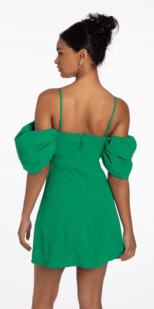 Mesh 3D Butterfly Lace Up Back Sheath Dress