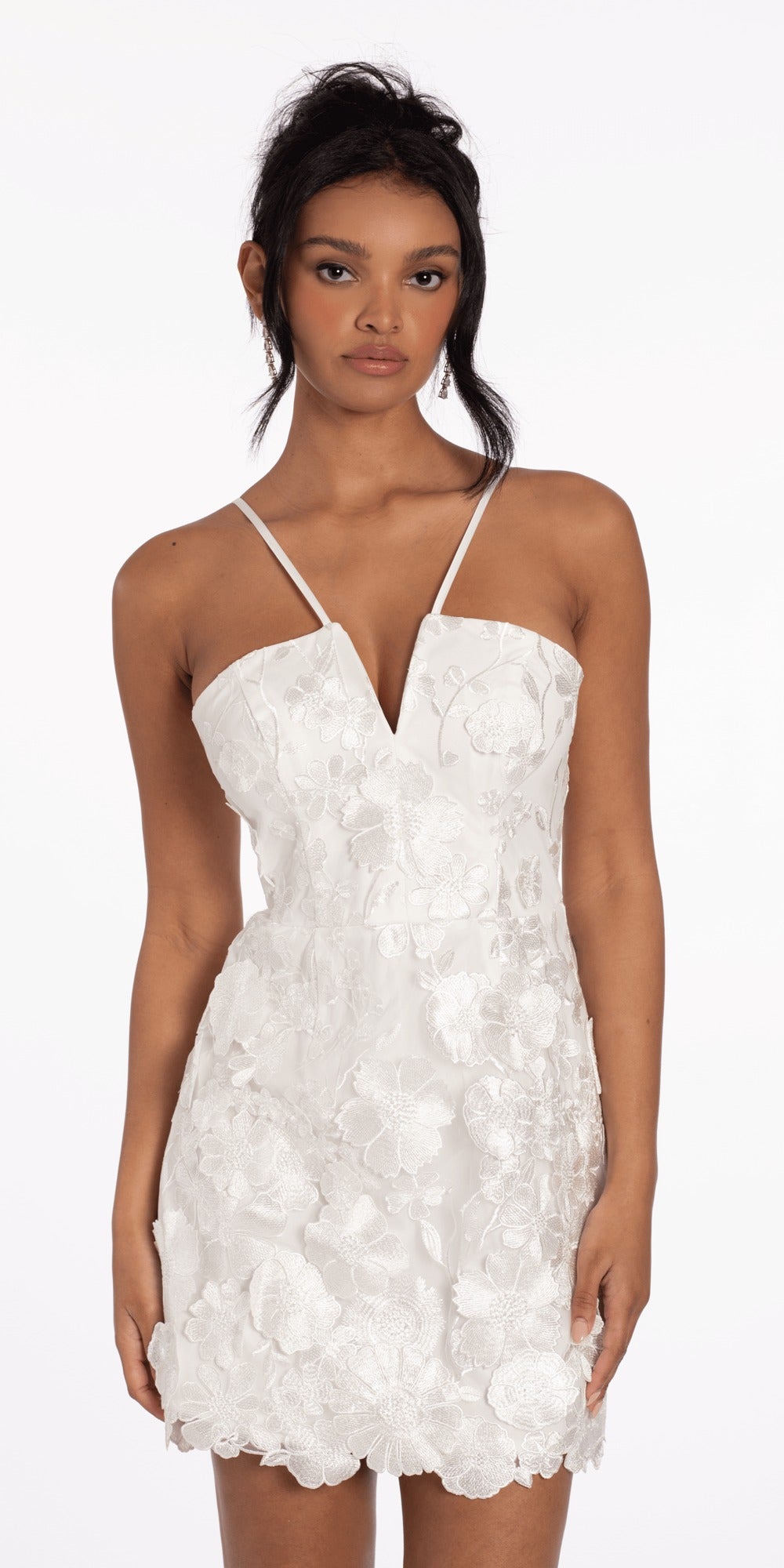 Glitter Peek-A -Boo Skater Dress