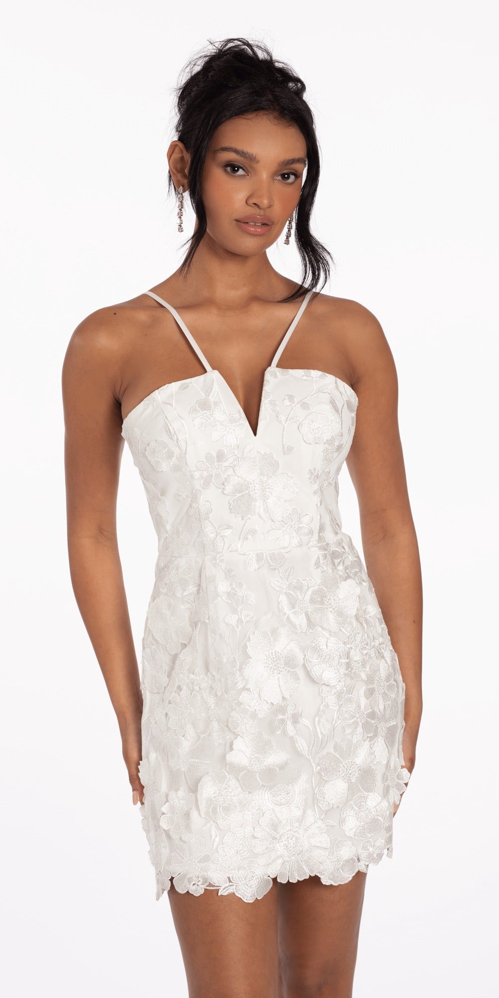 Glitter Peek-A -Boo Skater Dress