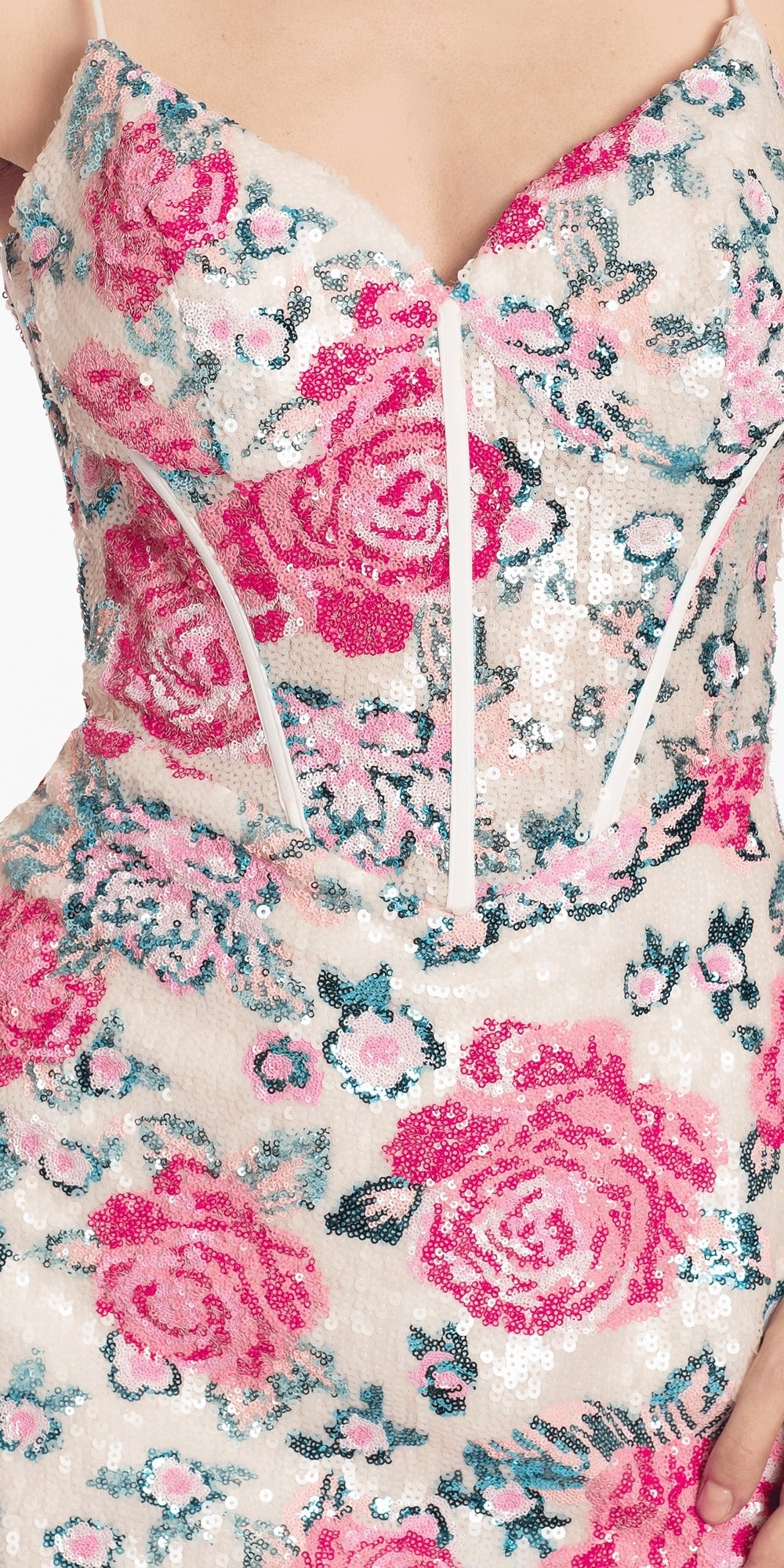 Sweetheart Corset Tiered Fit and Flare Dress