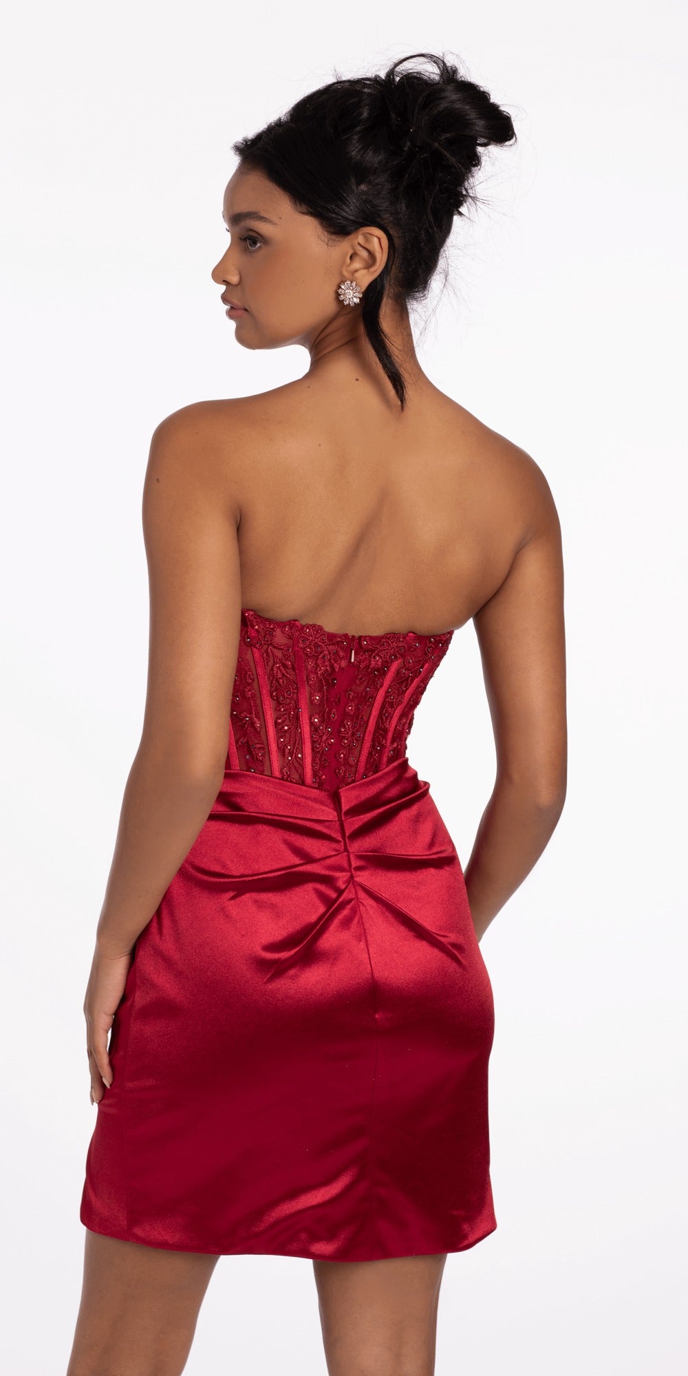 Sweetheart Corset Tiered Fit and Flare Dress