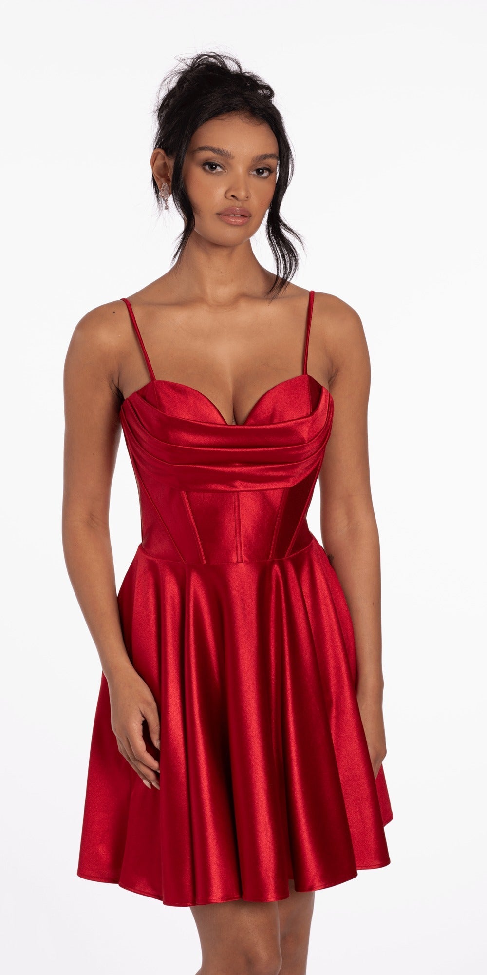 Crinkle Knit Cap Sleeve Column Dress