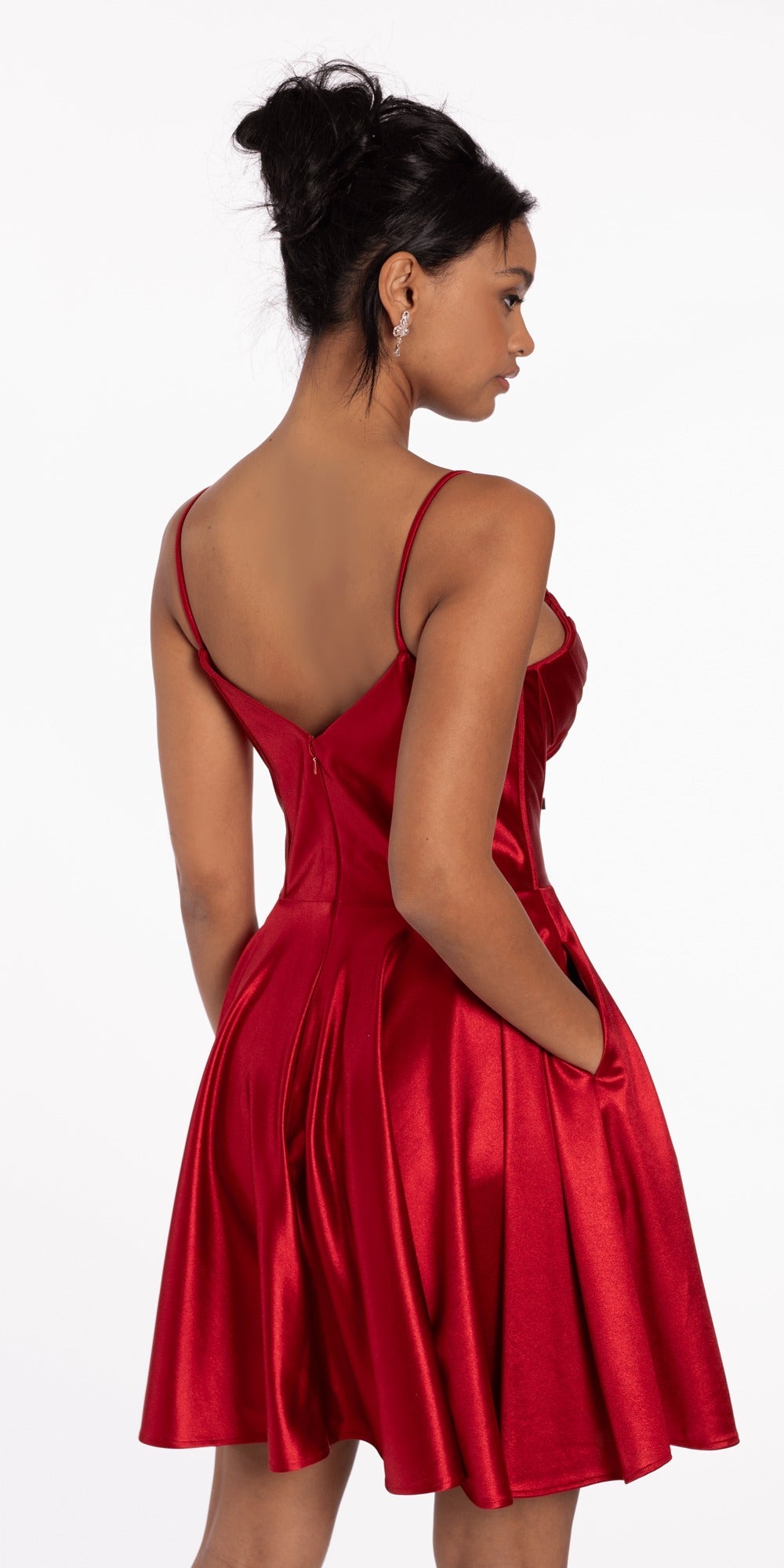 Crinkle Knit Cap Sleeve Column Dress