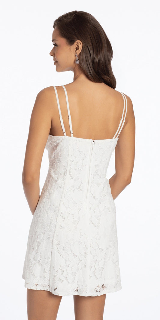 Glitter Mesh Sweetheart Lace Up Back Ballgown