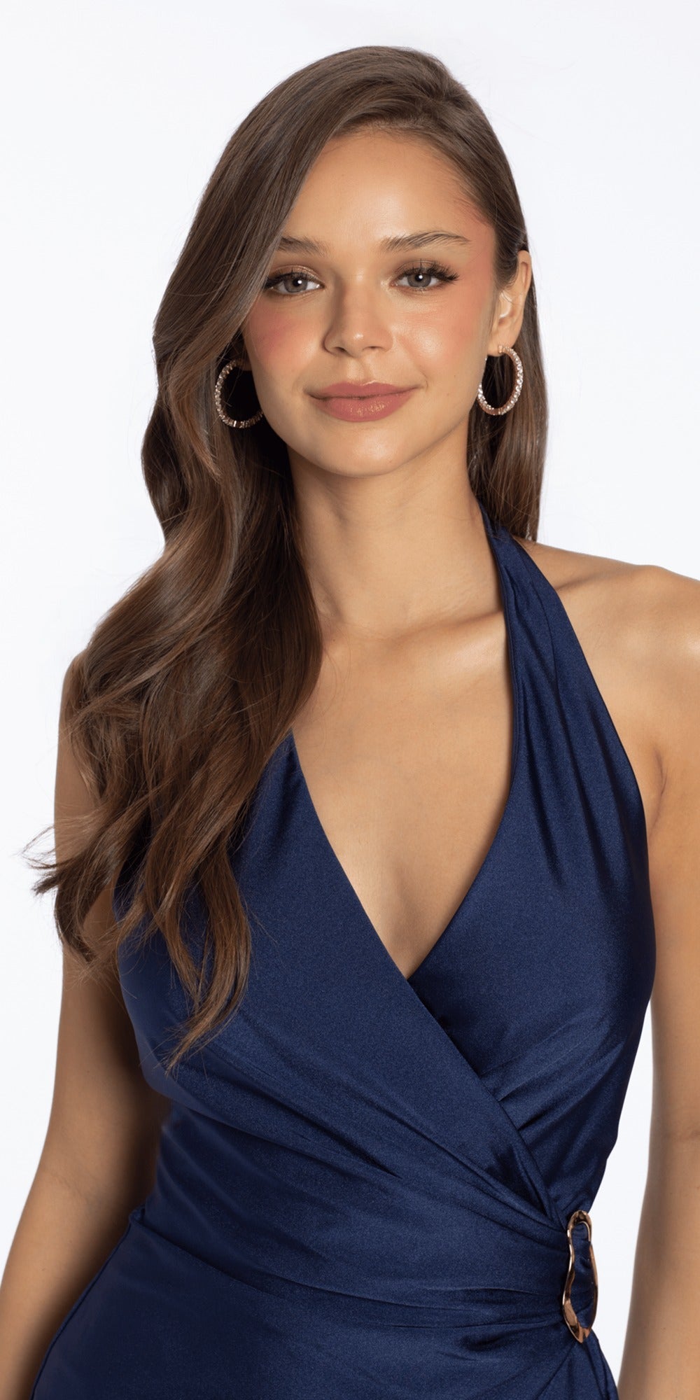Glitter Mesh Sweetheart Lace Up Back Ballgown
