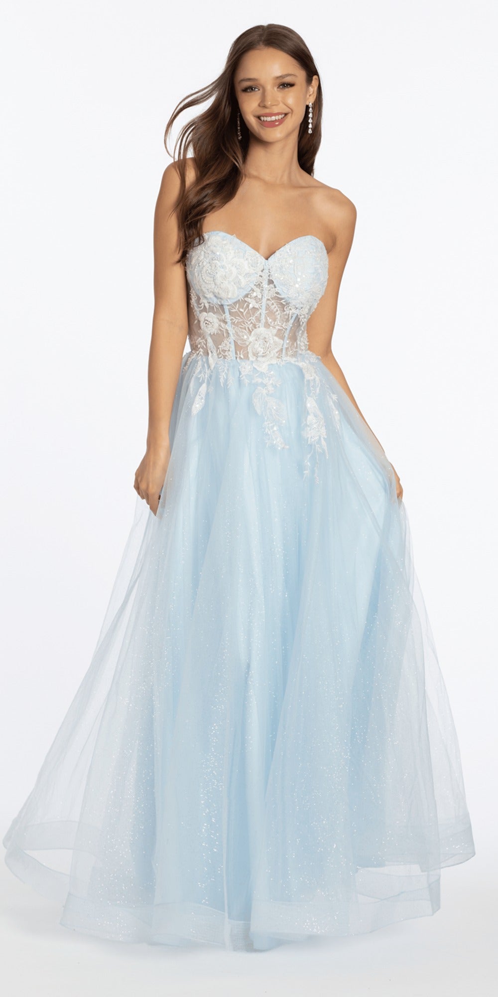 Rhinestone Open Heart Back Scuba Skater Dress