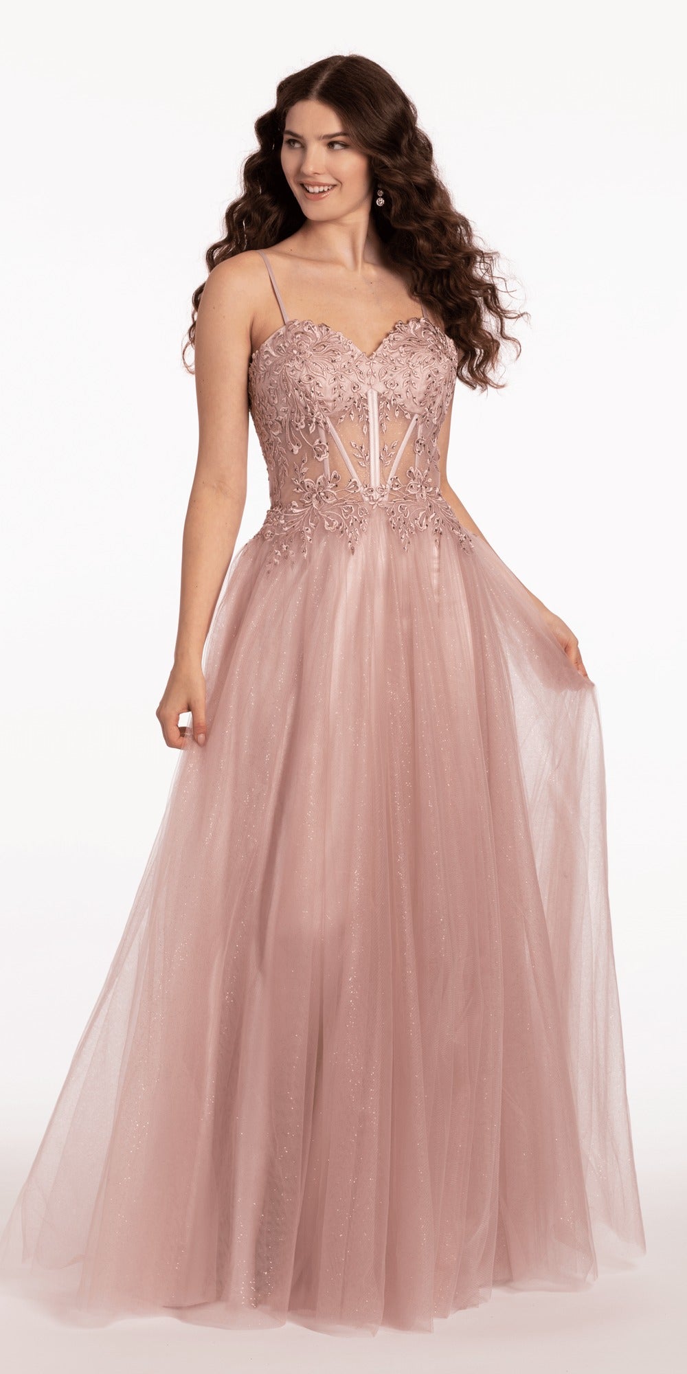 Strappy Back Glitter Bodycon Dress with Ruching