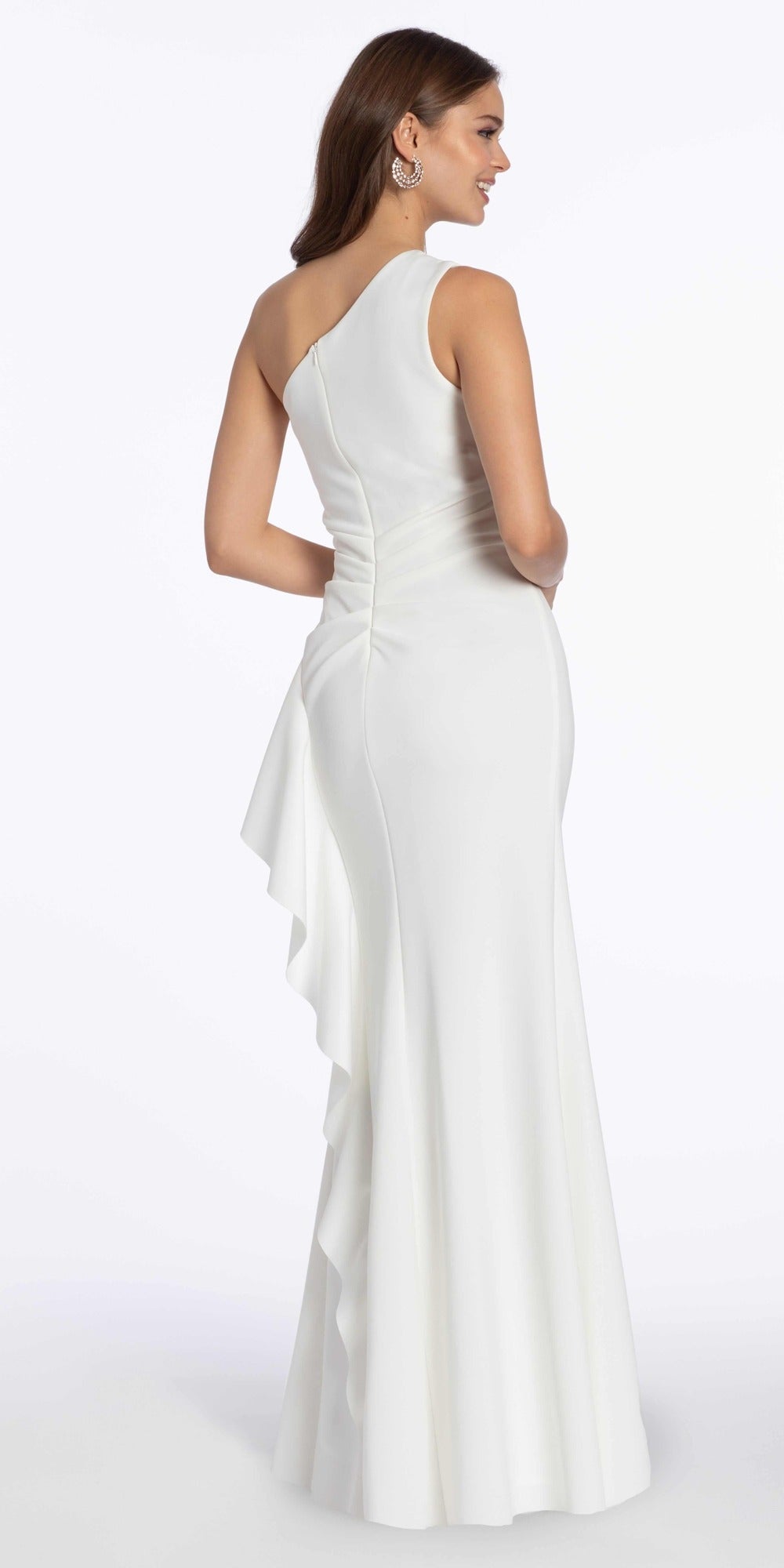 Glitter Mesh Scoop Neck Fit and Flare Dress with Pearl Straps
